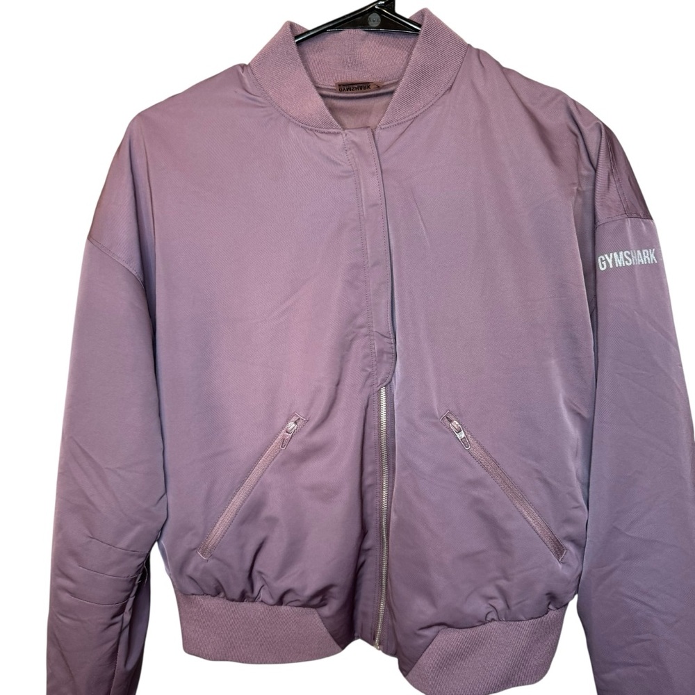 Gymshark Women's Mauve Bomber Jacket View 2